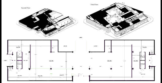 Alexandre Dorriz black and white architectural drawing