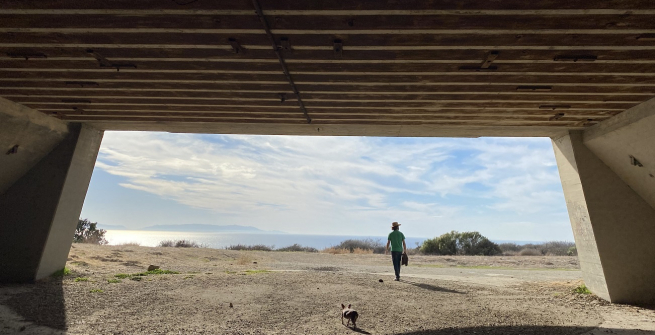 Daniel and his dog at Missile site LA-43