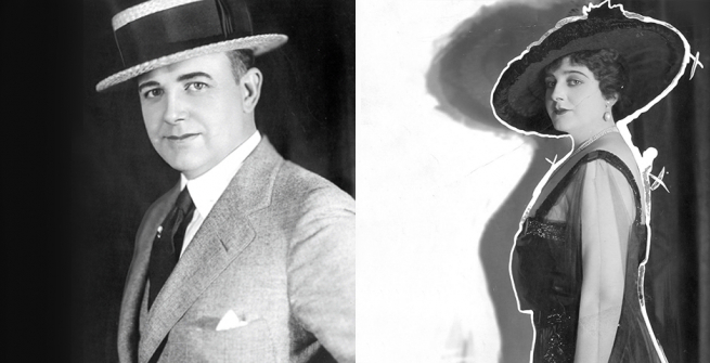 Performer Julian Eltinge in and out of drag