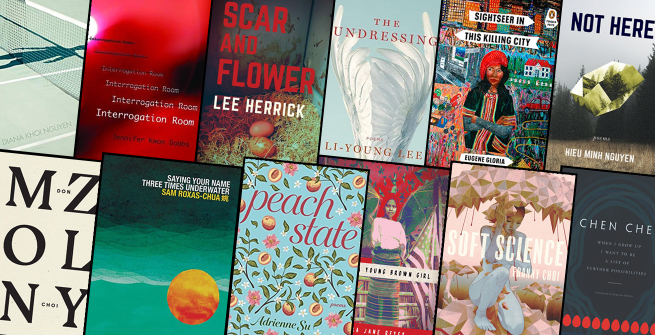 collage of poetry book covers