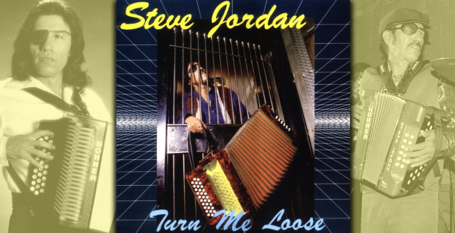 Esteban “Steve” Jordan on the cover of his album, Turn Me Loose