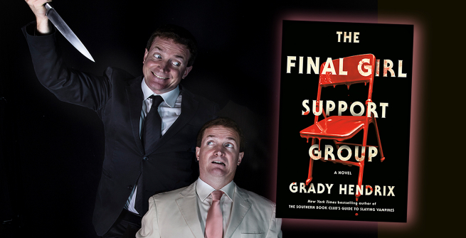 Author Grady Hendrix and his latest novel, The Final Girl Support Group