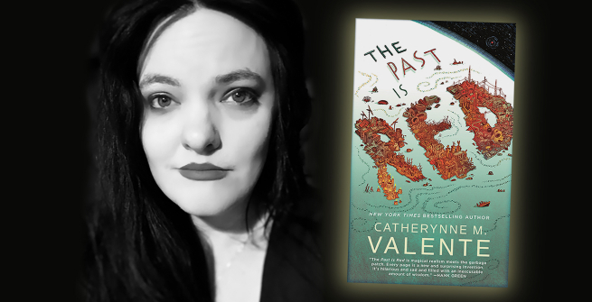 Author Catherynne M. Valente and her latest book, The Past is Red
