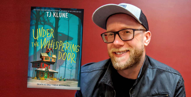 Author TJ Klune and his latest novel, Under the Whispering Door