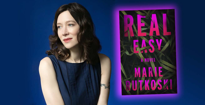 Author Marie Rutkoski and her first novel, Real Easy