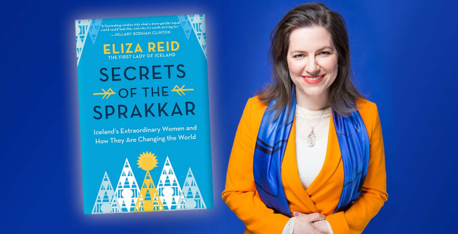 Journalist and editor, Eliza Reid and her first book, Secrets of the Sprakkar