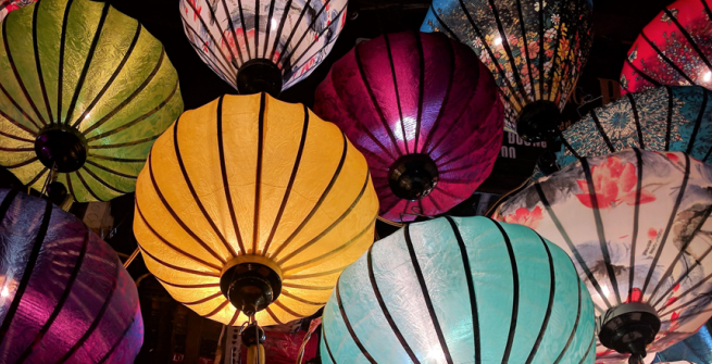 colorful Chinese lanterns