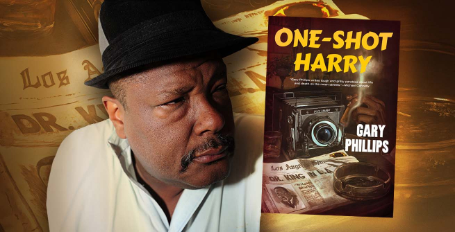 Author Gary Philips and his latest novel, One-Shot Harry