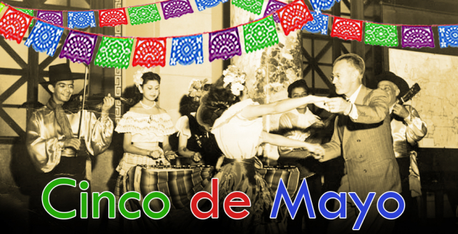 Cinco de Mayo plus colorful banners