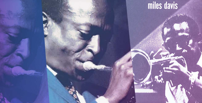 Miles Davis on his album covers, Kind of Blue and Birth of The Cool