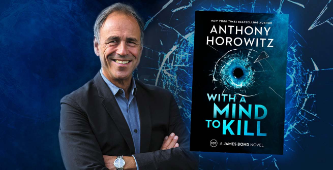 Author Anthony Horowitz and his latest novel, With a Mind to Kill