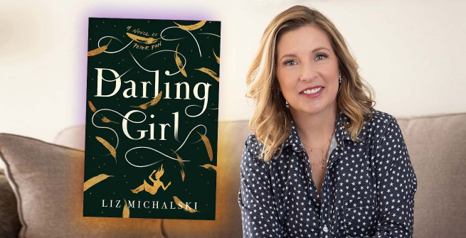 Author Liz Michalski and her latest novel, Darling Girl