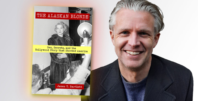 Author James T. Bartlett and his book, the Alaskan Blonde