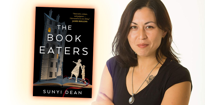 Author Sunyi Dean and her debut novel, The Book Eaters