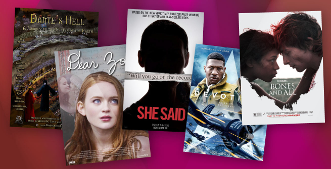 Collage of films adapted from books