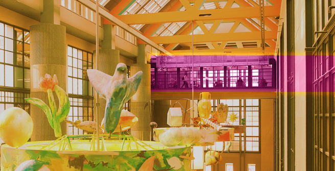 El puente de la Biblioteca Central