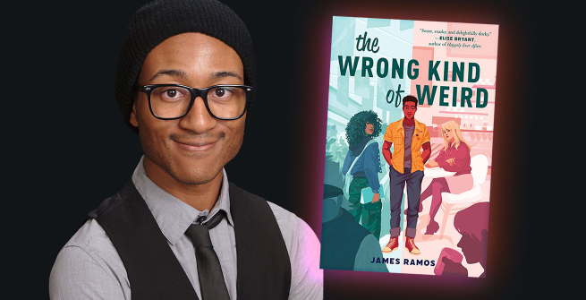 Author James Ramos and his latest book, The Wrong Kind of Weird