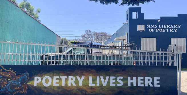 Sims Poetry Library from the outside