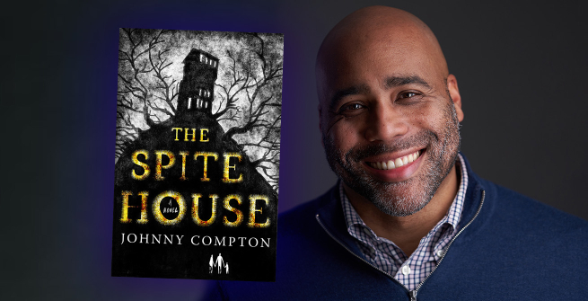 Author Johnny Compton and his debut novel, The Spite House