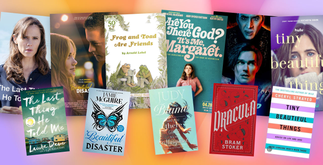 Collage of films and their adapted books