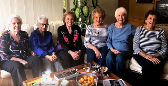 Picture L to R: Jackie Waterman, Helen Bialik, Armony Share, Joyce Sindel, Charlotte Gussin-Root, and Arlene Dunaetz