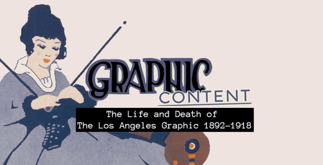 Graphic content logo with 1920s flapper