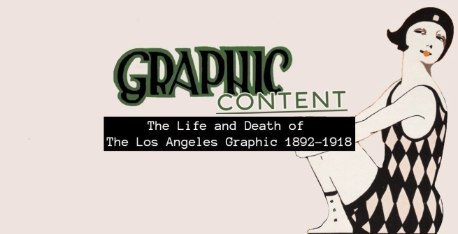 Graphic content logo with 1920s flapper