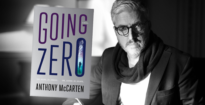 Author Anthony McCarten and his latest novel, Going Zero