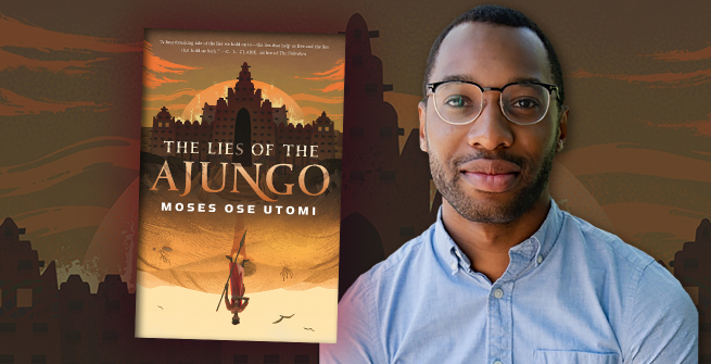 Author Moses Ose Utomi and his latest novel, The Lies of the Ajungo