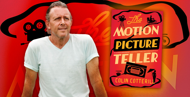 Author Colin Cotterill and his latest novel, The Motion Picture Teller