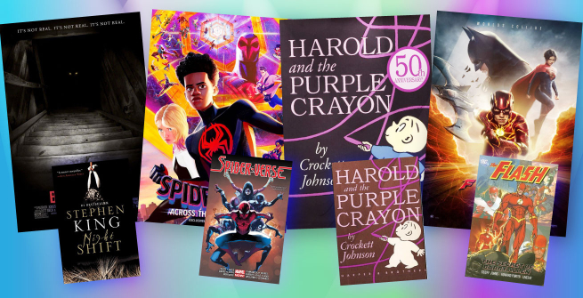 Collage of films and their adapted books