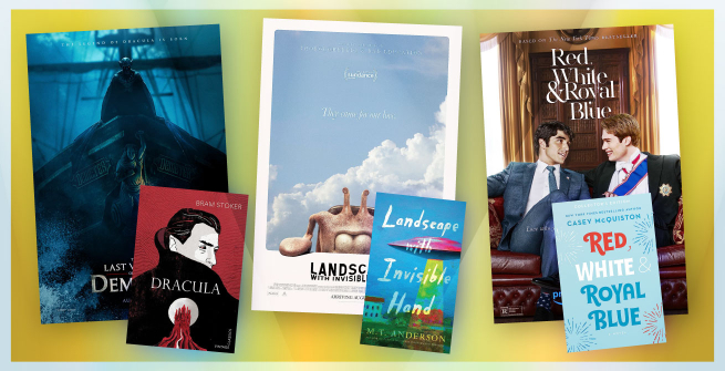 Collage of films and their adapted books