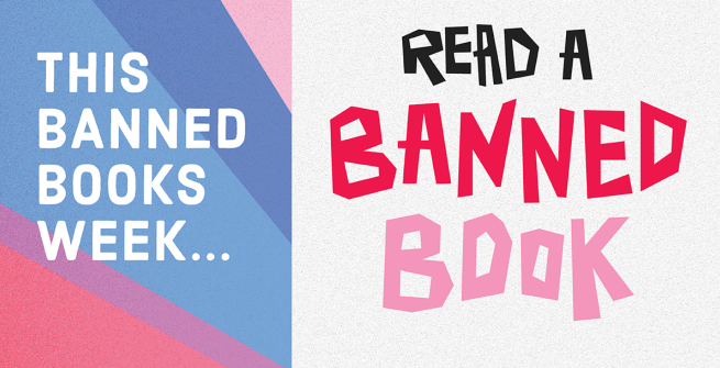 read a banned book banner