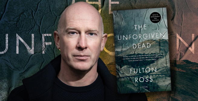 Author Fulton Ross and his debut novel, The Unforgiven Dead