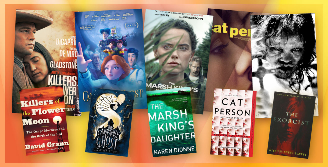 Collage of films and their adapted books