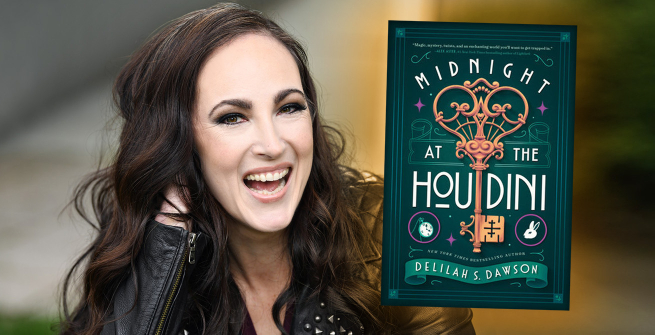 Author Delilah S. Dawson and her latest novel, Midnight at the Houdini