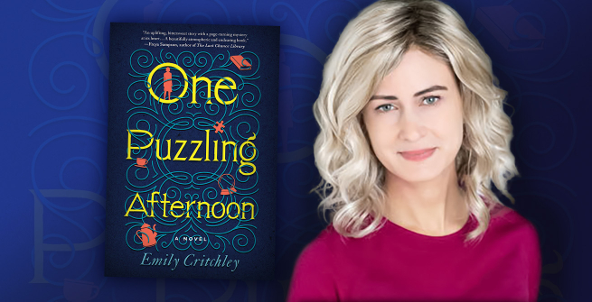 Author Emily Critchley and her debut novel, One Puzzling Afternoon