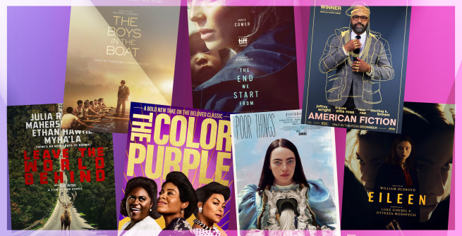 Collage of films adapted from books