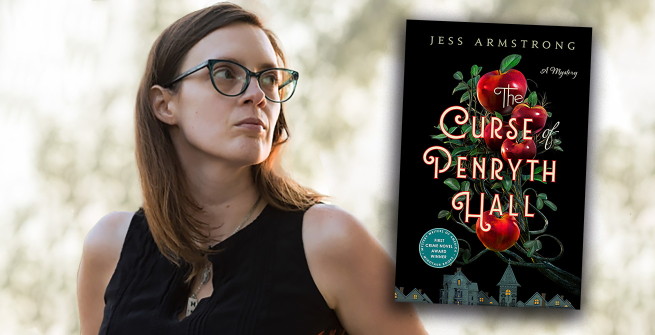 Author Jess Armstrong and her debut novel, The Curse of Penryth Hall