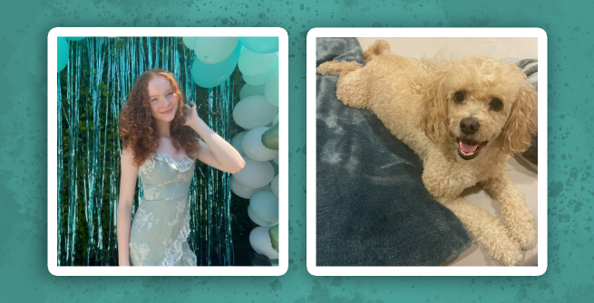 Victoria M. and her cute poodle