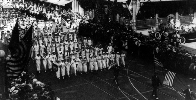  Suffragettes on Parade, LAPL Photo Collection (sometime before 1920)