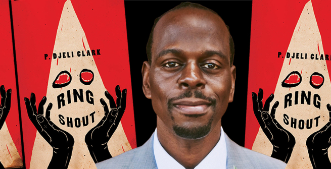 Author P. Djèlí Clark and his latest book, Ring Shout