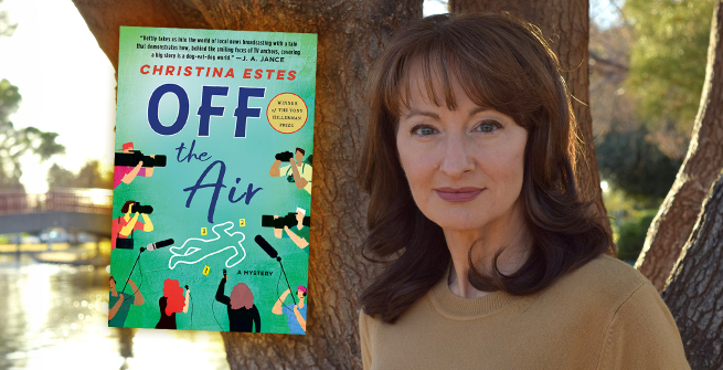 Author Christina Estes and her debut novel, Off the Air