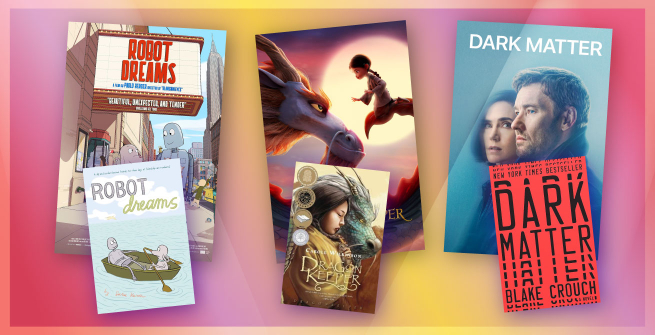 Collage of films and their adapted books