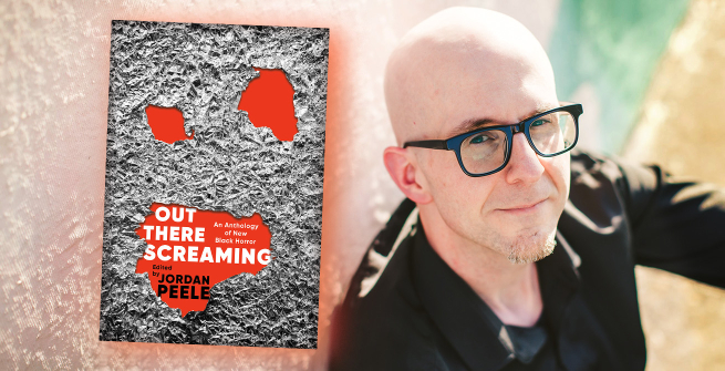 Editor John Joseph Adams and his latest anthology, Out There Screaming