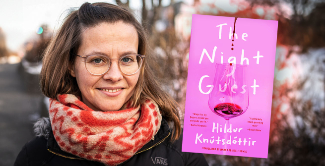 Author Hildur Knútsdóttir and her latest novel, The Night Guest