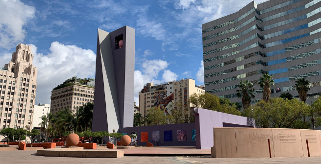 Pershing Square in Downtown Los Angeles
