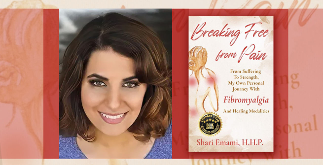 Author Shari Emami and her book, Breaking Free from Pain
