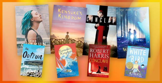 Collage of films adapted from books