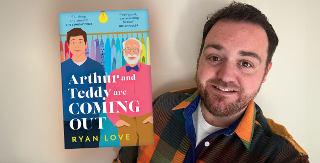 Writer Ryan Love and his debut novel, Arthur and Teddy Are Coming Out